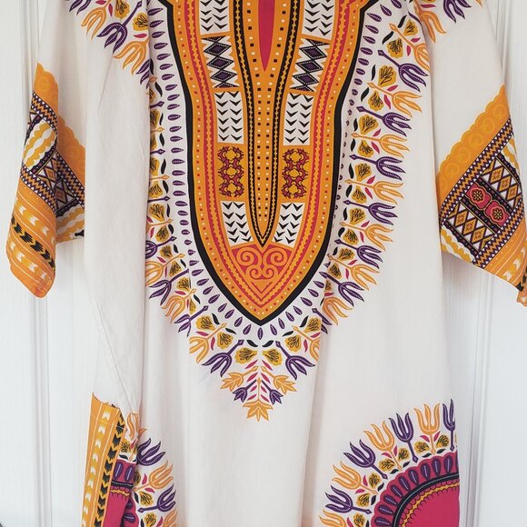 Vipada Handmade Dashiki Shirt African Top Clothing Kaftan Medium - Picture 3 of 3